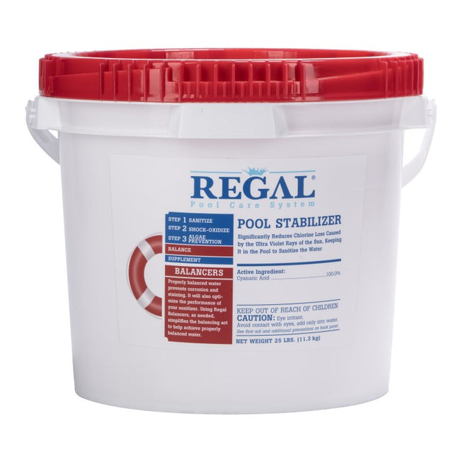 25lb Bucket of Pool & Spa Stabilizer - CYA - Conditioner - Bulk Bucket of Pool Stabilizer - Protect Chlorine from UV