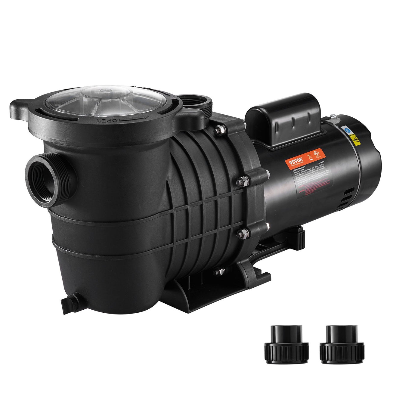 VEVOR Pool Pump 2.0HP 230V, Variable Dual Speed Pumps 1500W, 5520 GPH Max Flow, Powerful Self-priming Swimming Pool Motor